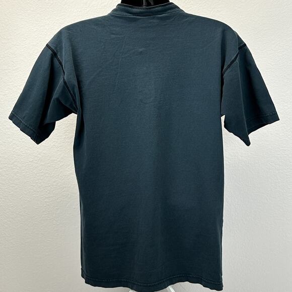 Vintage 90s Easyriders Magazine Henley T Shirt Mens Large Blue Biker Motorcycles - Picture 3 of 7